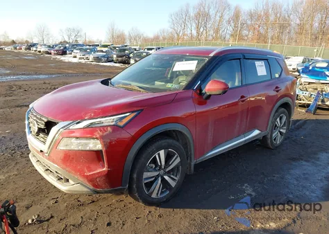 2021 Nissan Rogue Sl Intelligent Awd из США, поврежденный, VIN 5N1AT3CB5MC823923